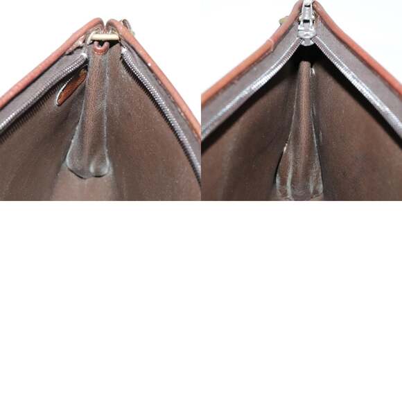 DIOR Shoulder Bag Leather Gold Brown - Picture 12 of 12